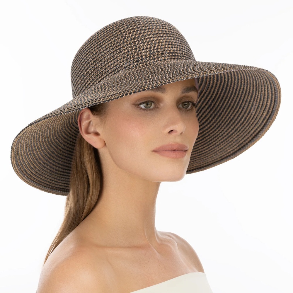Eric Javits Hampton Squishee Straw Packable Rollable Hat UPF 50+ 4.5” Brim Span - Picture 16 of 16